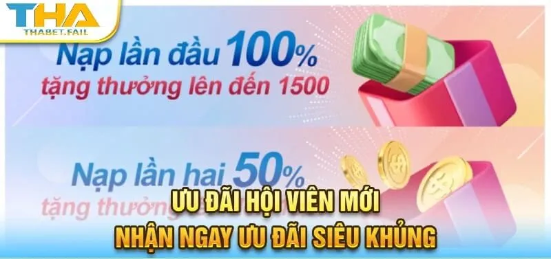 Khuyến Mãi Thabet 3 Hội viên Thabet nhận ưu đãi lớn mỗi khi nạp tiền
