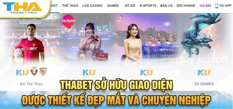 trang chủ 530 Thabet sở hữu giao diện được thiết kế đẹp và chỉn chu
