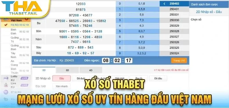 trang chủ 536 Mạng lưới xổ số Thabet cung cấp nhiều sản phẩm đặc sắc và phần thưởng cực giá trị